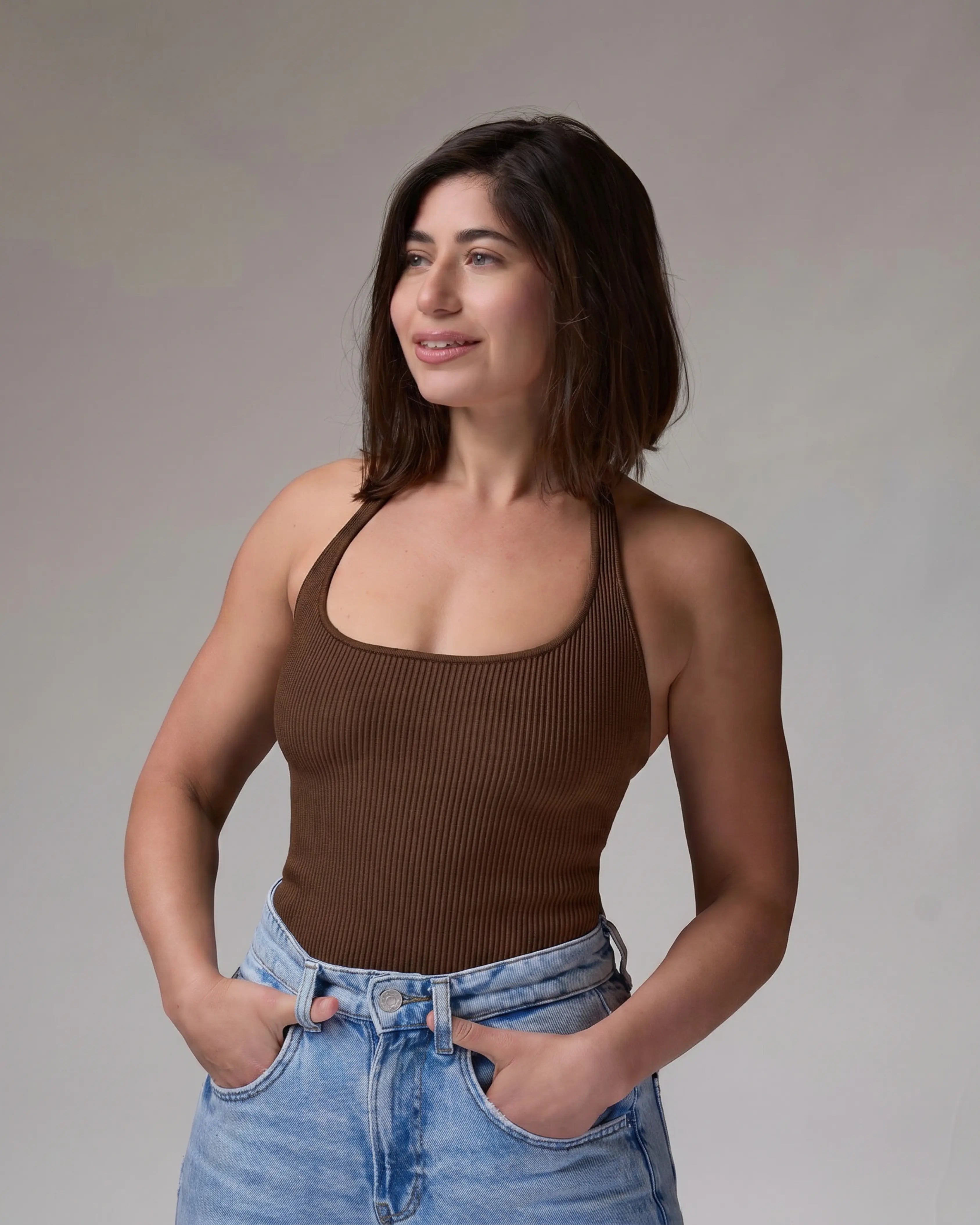 Collar Top | Espresso | רכישה מוקדמת