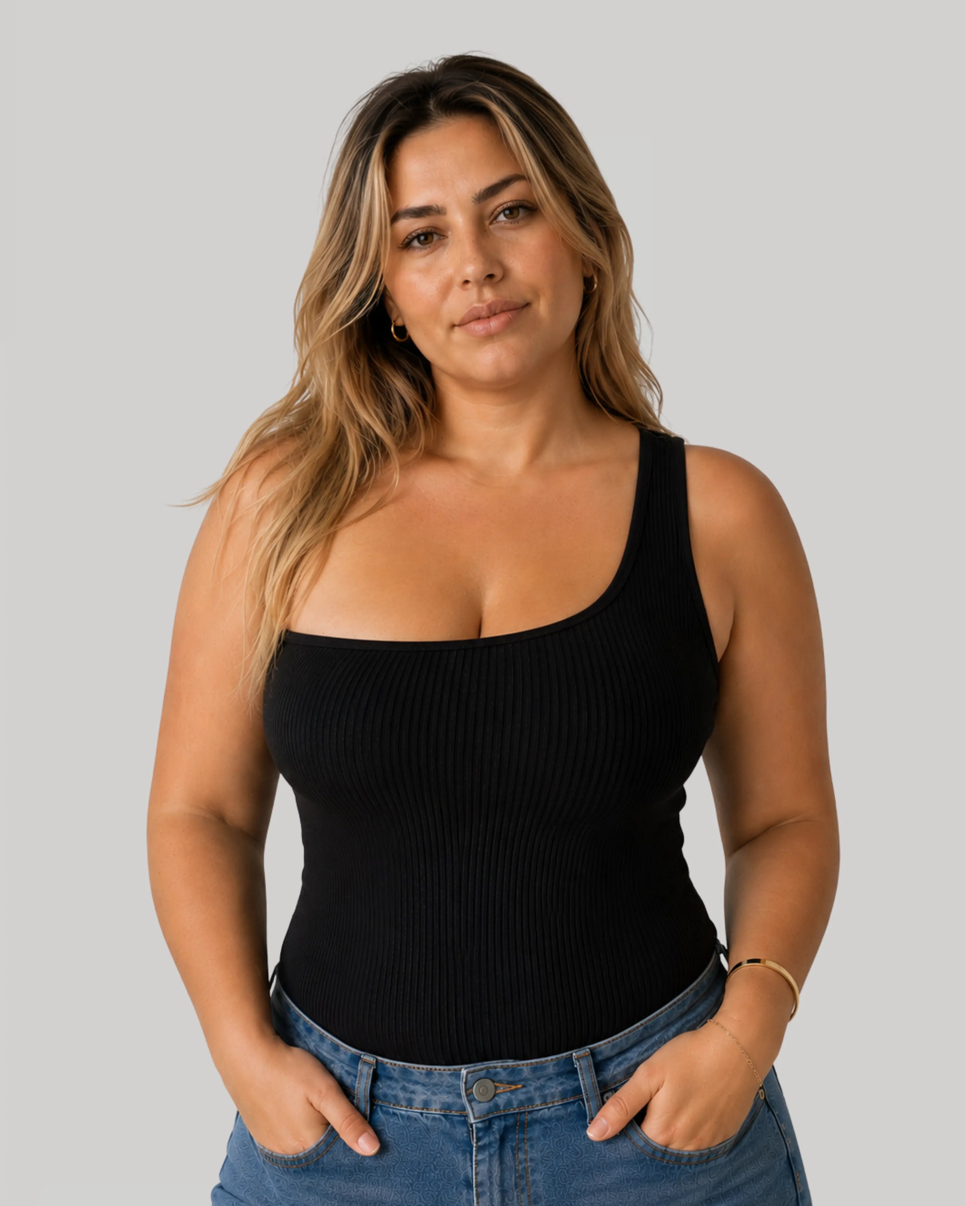 One Shoulder Top | Black