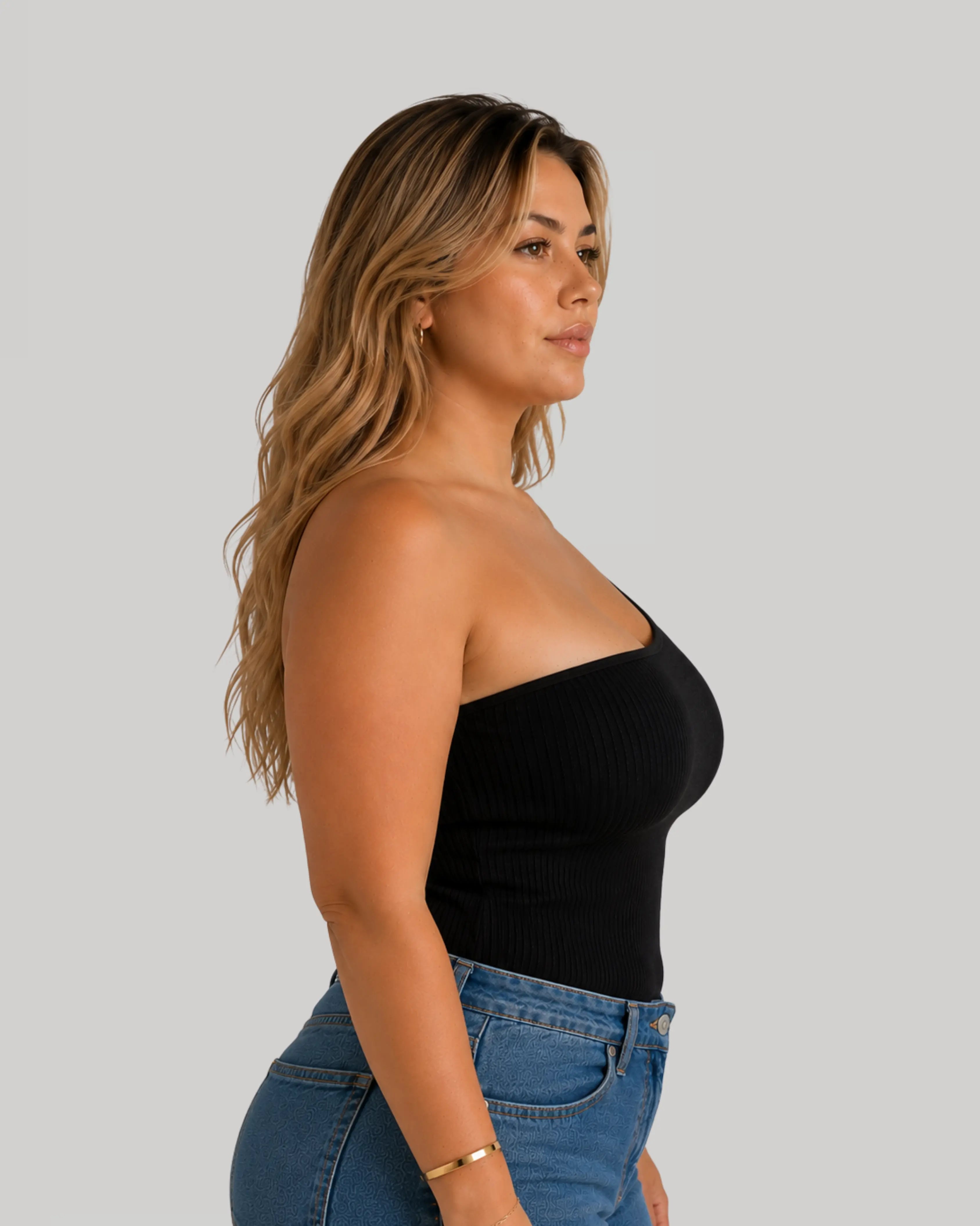 One Shoulder Top | Black
