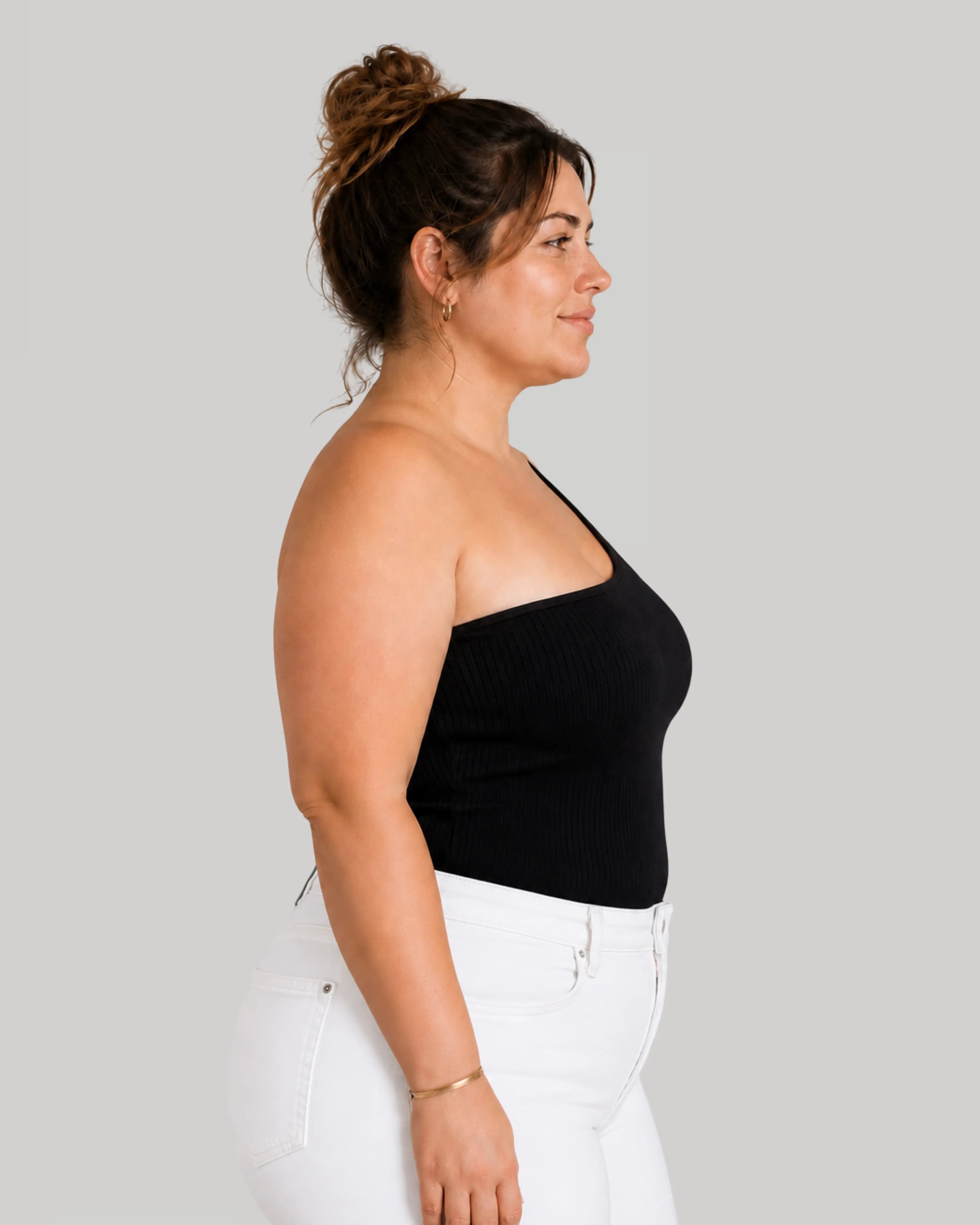One Shoulder Top | Black