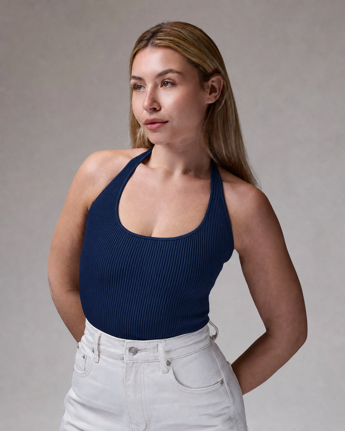 Collar Top | Royal Blue | רכישה מוקדמת