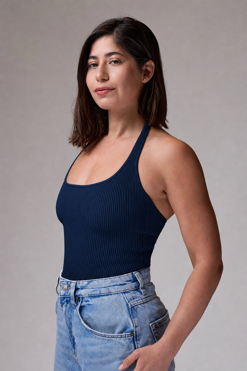 Collar Top | Royal Blue | רכישה מוקדמת